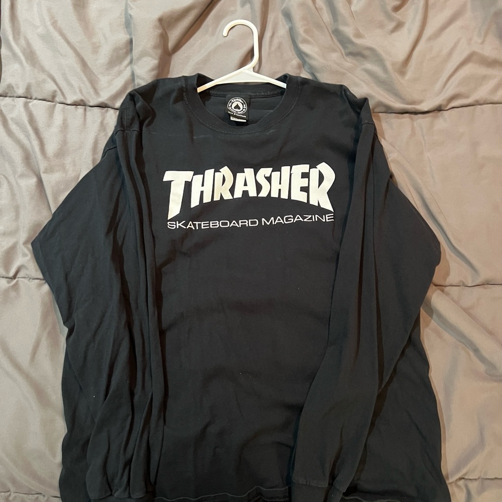 MENS BLACK THRASHER LONG SLEEVE